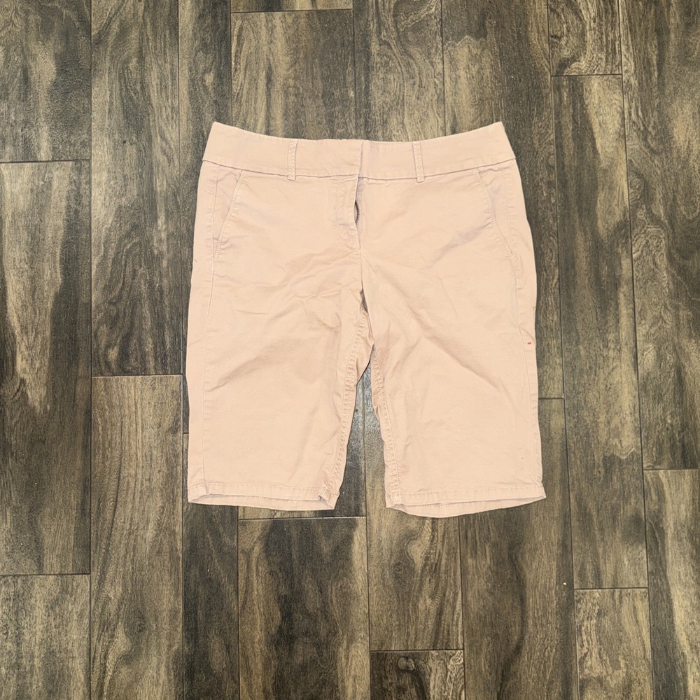 Ann Taylor LOFT Marisa Bermuda Shorts Khaki Beige Women's Size 10